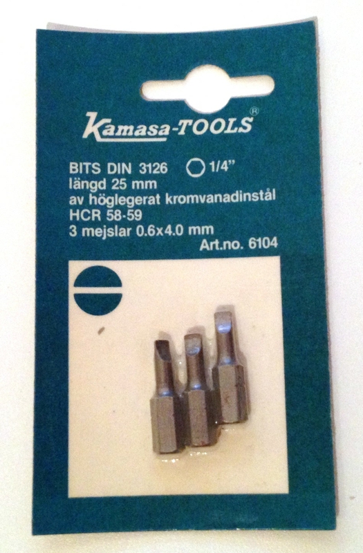 K 6104 Bits 3 stk.