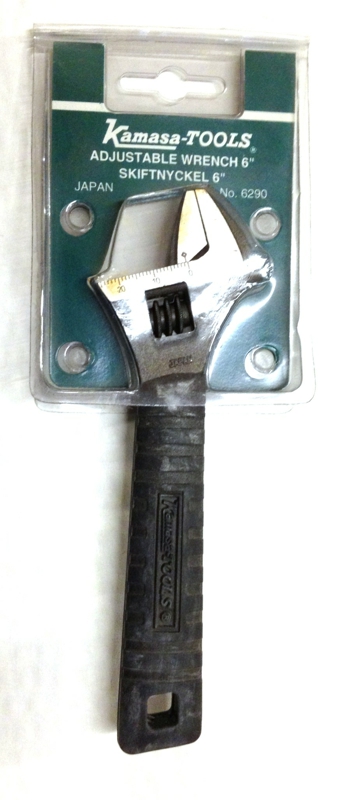 K 6290 Skiftenøgle gummigreb 6